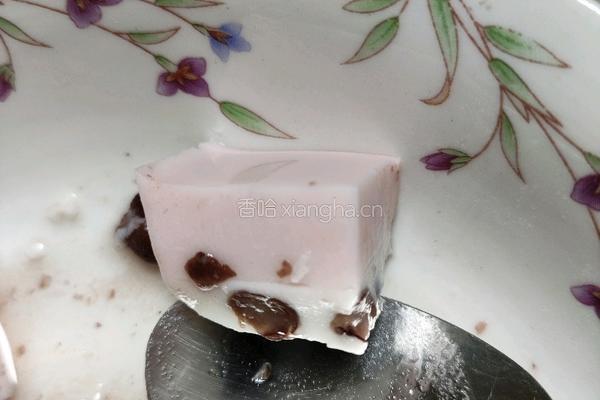 草莓蜜豆奶糕的做法图解9