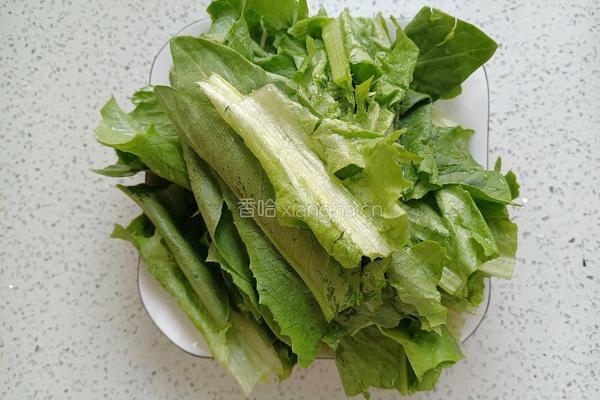 清炒油麦菜的做法图解4
