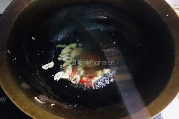 莲花菜鸡蛋炒米线的做法图解7