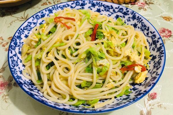 莲花菜鸡蛋炒米线的做法图解12