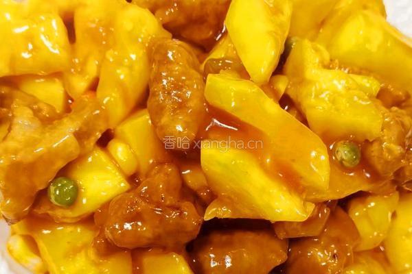 菠萝咕噜肉的做法图解6