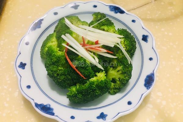 白灼西兰花的做法图解3