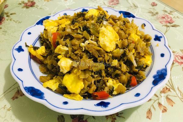 外婆菜炒鸡蛋的做法图解8