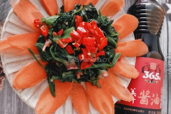 凉拌菠菜的做法图解5