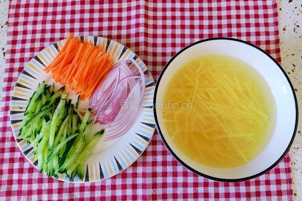 黑豆煎饼卷菜的做法图解8