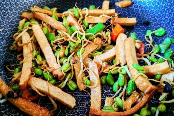 黑豆芽炒豆干的做法图解9