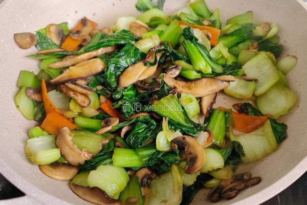 菌菇炒青菜的做法图解11