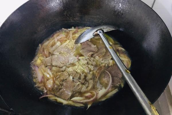 葱扒羊肉的做法图解5