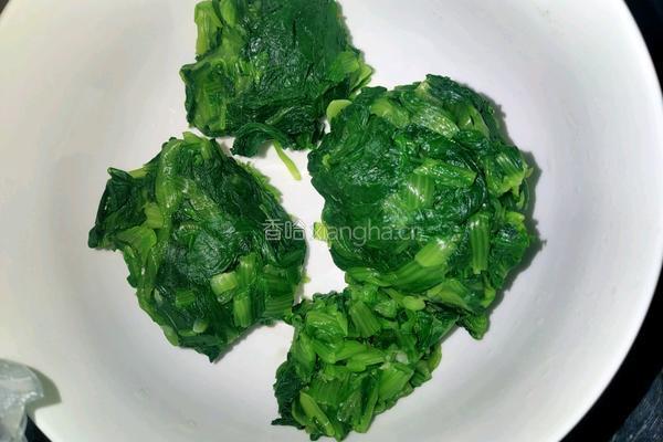 花生沫熬小白菜的做法图解4