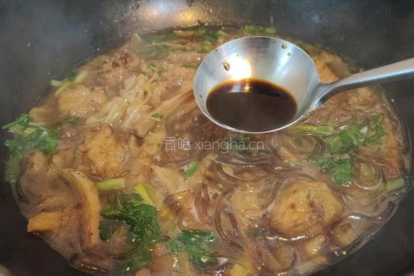 炸藕丸子烩粉条的做法图解6