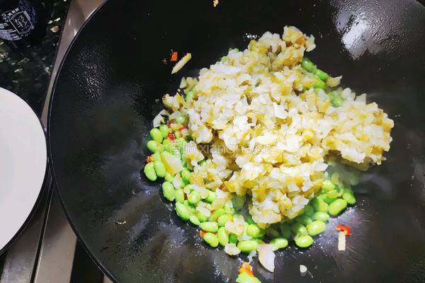 咸瓜毛豆子的做法图解7