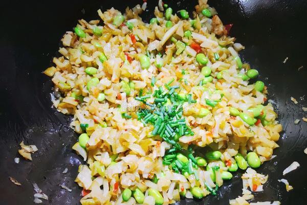咸瓜毛豆子的做法图解9