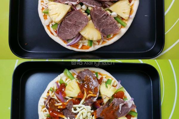 牛肉菠萝披萨（约7寸）的做法图解10