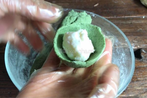 奶香山药青团的做法图解10