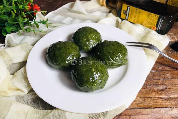 奶香山药青团的做法图解13