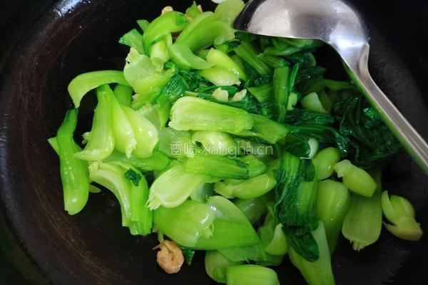 海米烧油菜的做法图解11