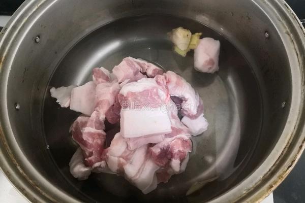 百叶红烧肉的做法图解4