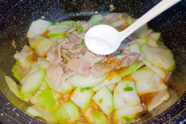 肉片炒蒲瓜的做法图解12