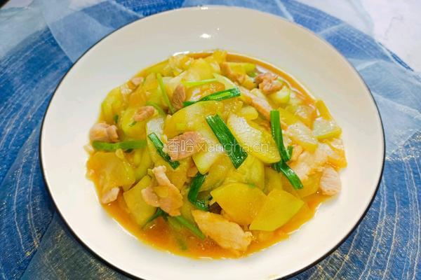 肉片炒蒲瓜的做法图解15