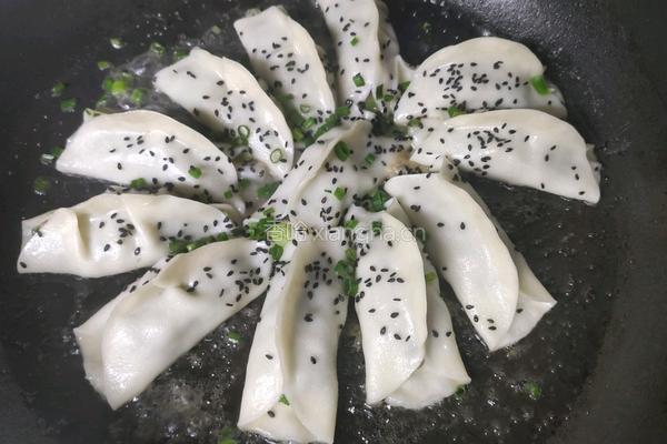 韭菜猪肉馅锅贴的做法图解8