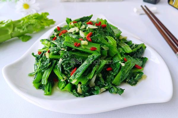 橄榄油炒莴苣叶的做法图解6