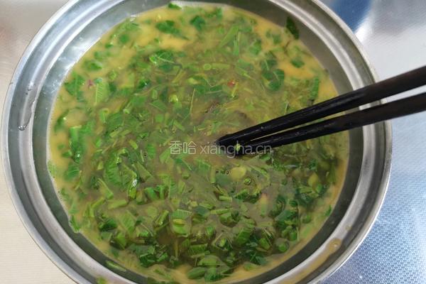 香椿芽鸡蛋饼的做法图解8