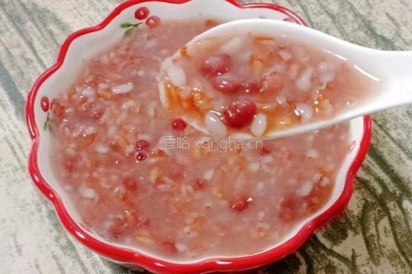 红豆双米粥的做法图解10