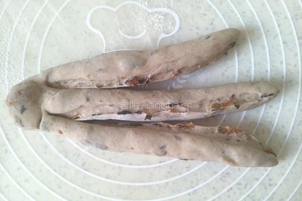 葡萄干花环面包（一次发酵）的做法图解9