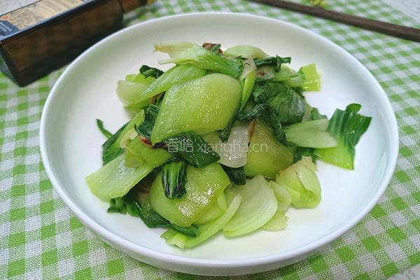 橄榄油炒油菜的做法图解9