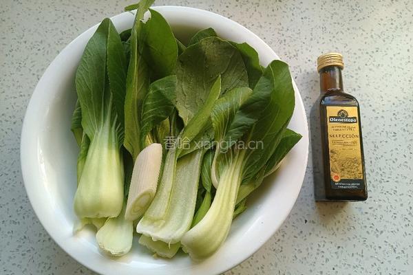 橄榄油炒油菜的做法图解2