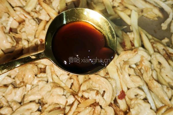 茭白嫩炒鸡胸肉的做法图解9