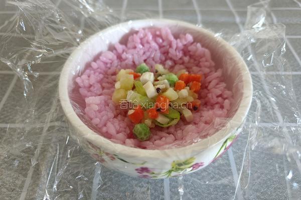 樱花土豆泥饭团的做法图解7