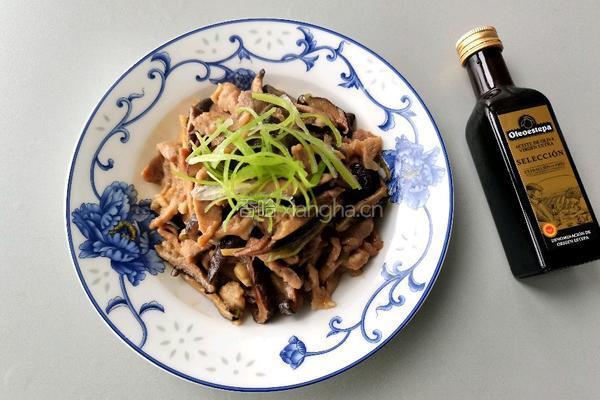 橄榄油香菇炒肉片的做法图解9