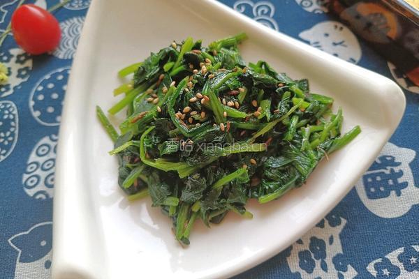 孜然菠菜的做法图解11