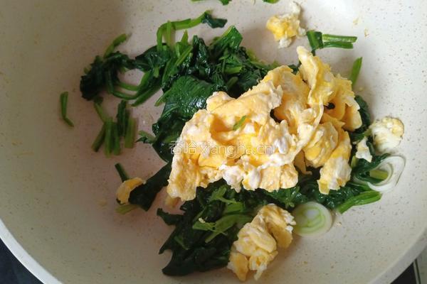 橄榄油菠菜炒鸡蛋的做法图解9