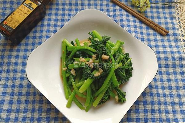 橄榄油炒菜芯的做法图解10