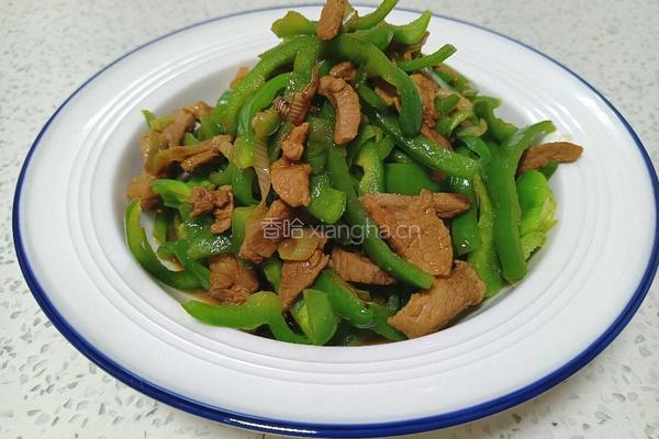橄榄油青椒炒肉的做法图解12