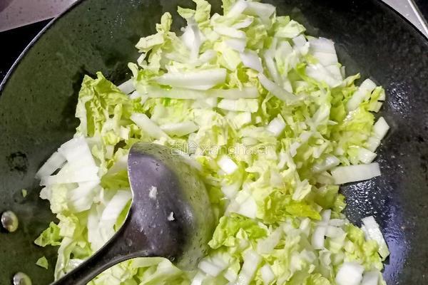 白菜炒肉丝的做法图解5