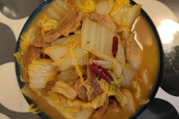 家常版白菜炖五花肉的做法图解10