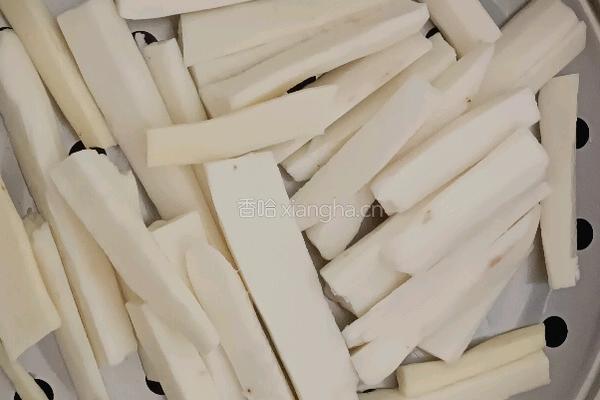 蜂蜜百香果山药条的做法图解3