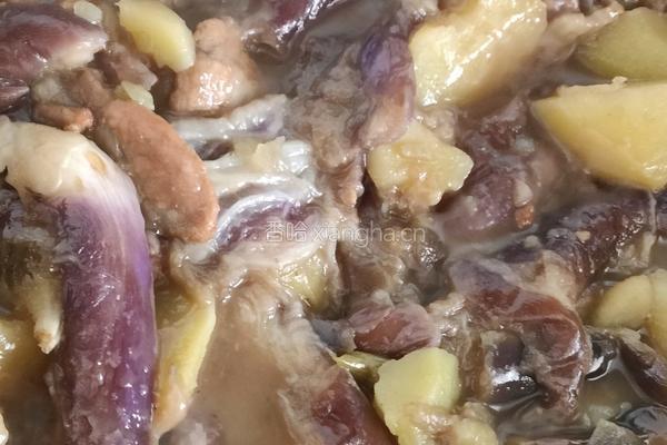 土豆炖茄子的做法图解6