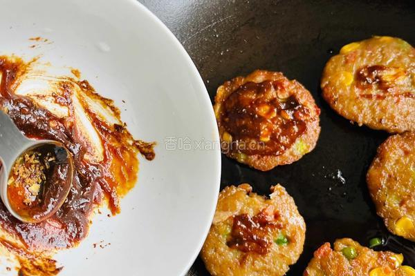 烧烤味时蔬肉饼 的做法图解7