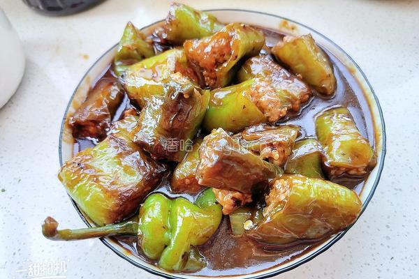 尖椒酿肉的做法图解6