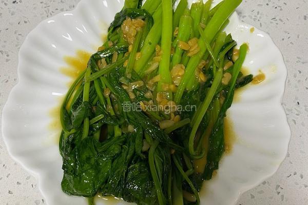 普宁豆酱炒菜心的做法图解4