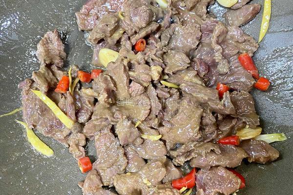 小炒黄牛肉的做法图解4