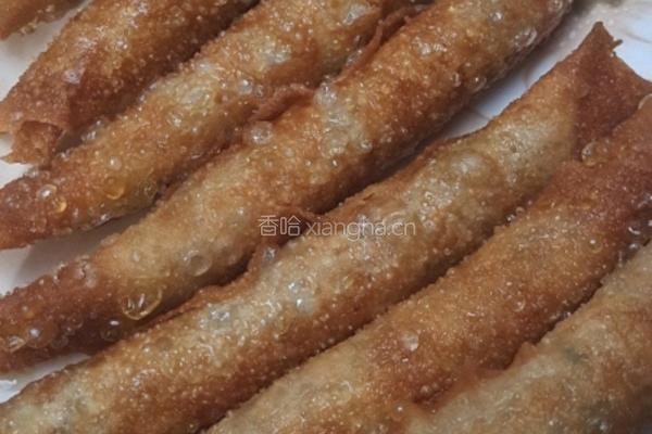 炸春卷的做法图解4