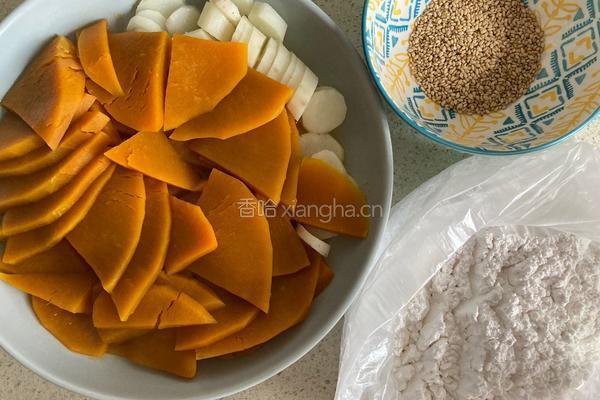 南瓜山药饼的做法图解1