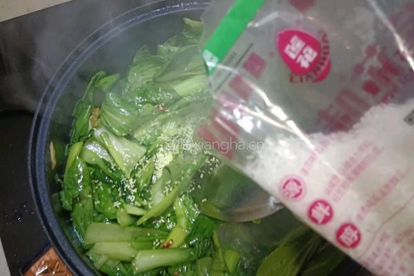 辣炒小青菜的做法图解8