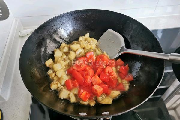 西红柿烧茄子的做法图解8