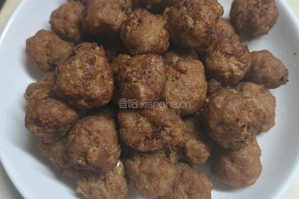 干炸丸子的做法图解9